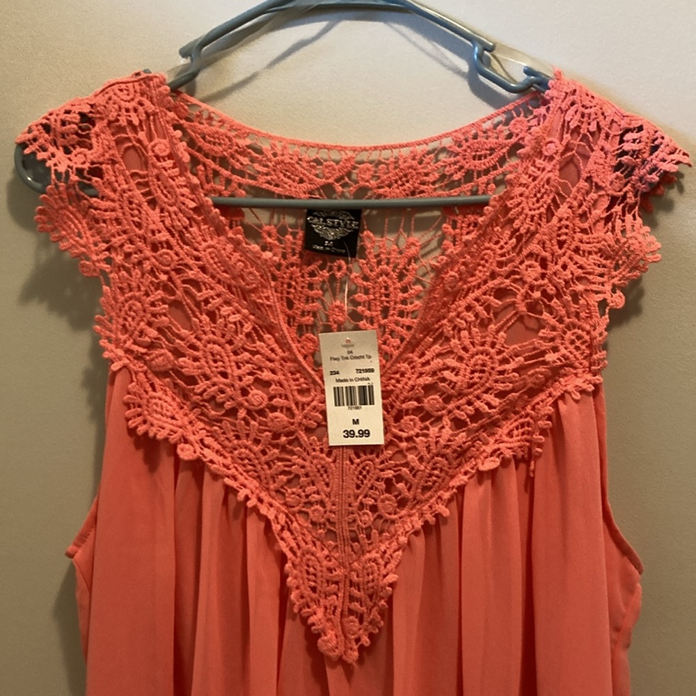 Flowery Tank Crochet Top